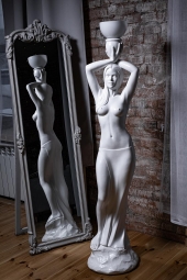 Скульптура (торшер) из гипса NIMFA 7801