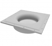 Гипсовый светильник под шпаклевку DOME KS-190