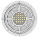 Гипсовый светильник встраиваемый INN DK-023